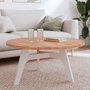 Voir la diapositive 1 : VIDAXL Dessus de table Ø90x2,5 cm rond bois massif de hetre
