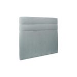 Sommeil de Plomb Tete de lit Lignes Velours  - Ep 10 cm rembourré. Coloris disponibles : Marron, Bleu, Bicolore