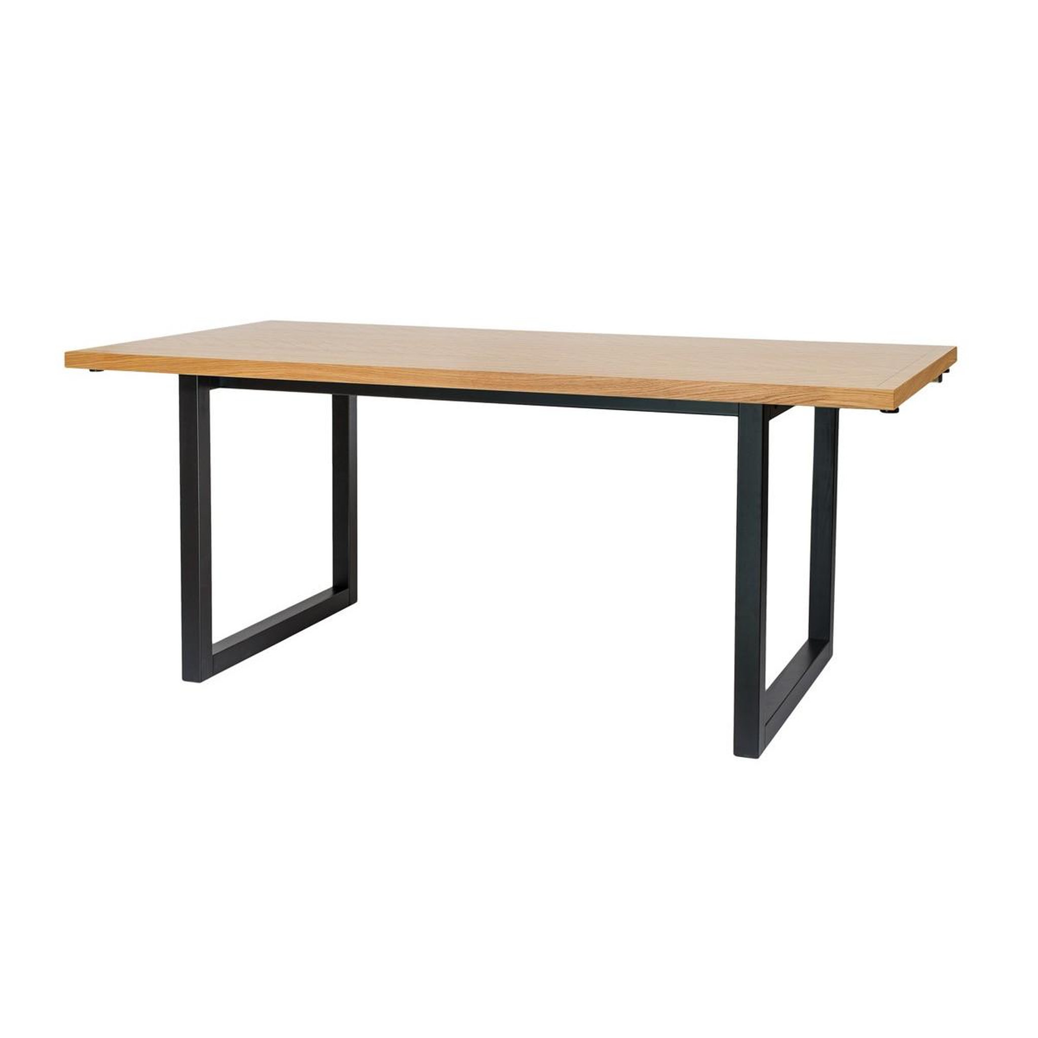 Voir la diapositive 2 : Paris Prix Table de repas design  camden  180cm chêne & noir