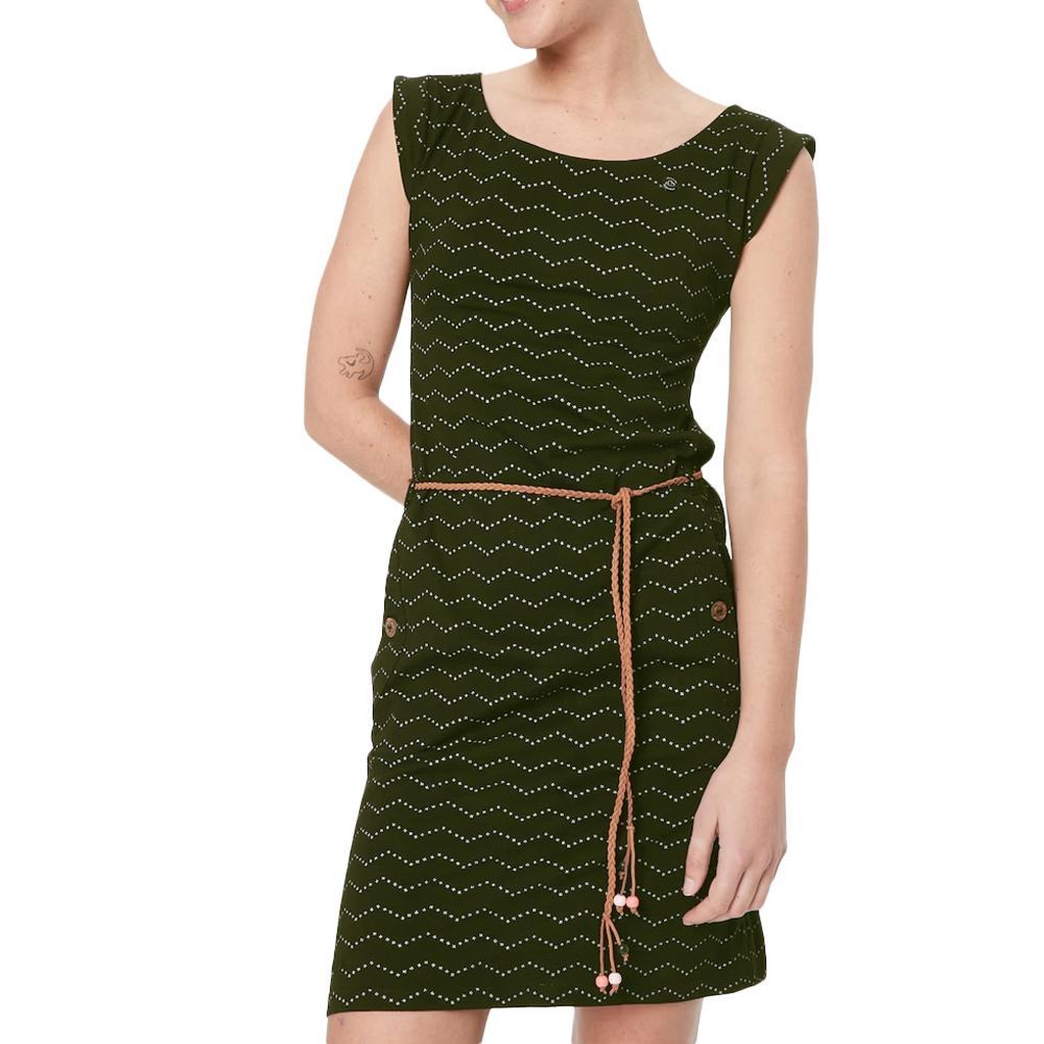 Voir la diapositive 1 : RAGWEAR Robe Vert Femme Ragwear Zig Zag