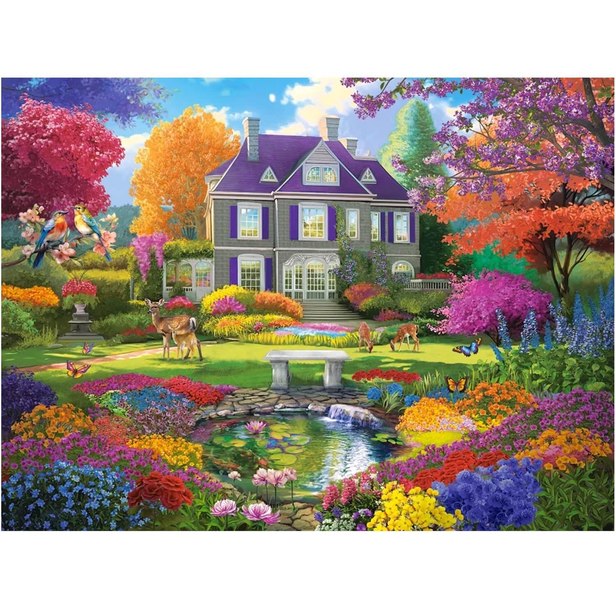 Voir la diapositive 1 : Castorland Puzzle 3000 pièces : Le jardin des rêves