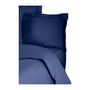 Voir la diapositive 4 : GENERIQUE Parure de lit - 1 housse de couette 220 x 240 cm + 2 taies d'oreiller 60 x 60 cm - 100% coton renforcé - Bleu