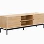 Voir la diapositive 3 : HOMIFAB Meuble TV 2 portes effet bois 160 cm - Talia