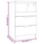 Voir la diapositive 6 : VIDAXL Tables de chevet 2 pcs Noir Bois d'ingenierie
