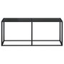 Voir la diapositive 3 : VIDAXL Table console Noir 180x35x75,5 cm Verre trempe