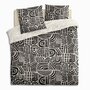 Voir la diapositive 2 : ATMOSPHERA Parure de Lit 3 Pièces  Tipu  240x220cm Noir