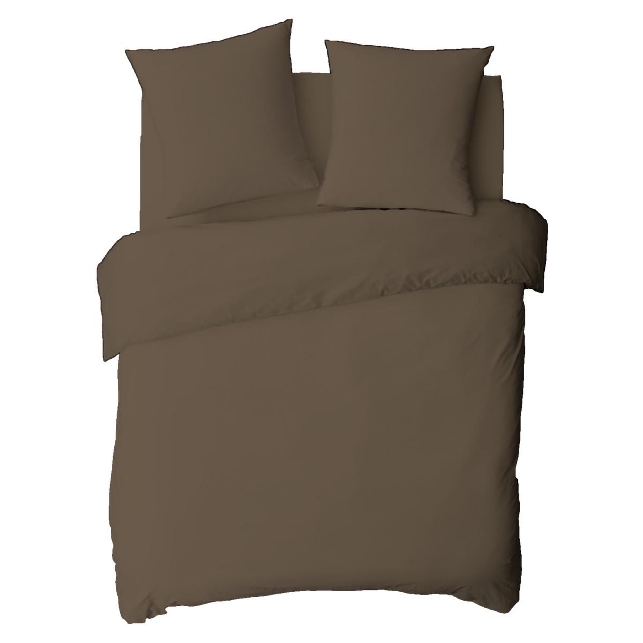 Voir la diapositive 2 : FUTURE HOME Housse de couette en coton 57 fils unie