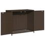 Voir la diapositive 6 : VIDAXL Armoire de rangement de jardin marron 83x45x76cm résine tressée