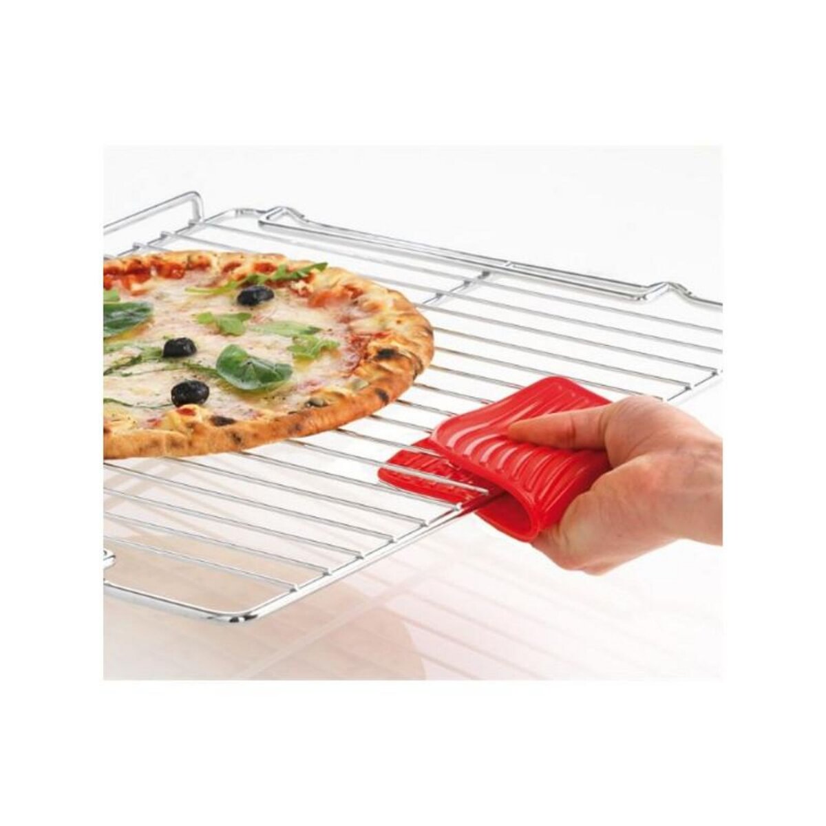 MASTRAD Manique carrée en silicone - rouge MASTRAD - F83415