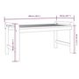 Voir la diapositive 6 : VIDAXL Table basse 100x50x50 cm Bois d'acacia massif