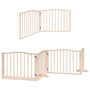 Voir la diapositive 3 : VIDAXL Barriere pour chien porte pliable 8 panneaux bois de peuplier