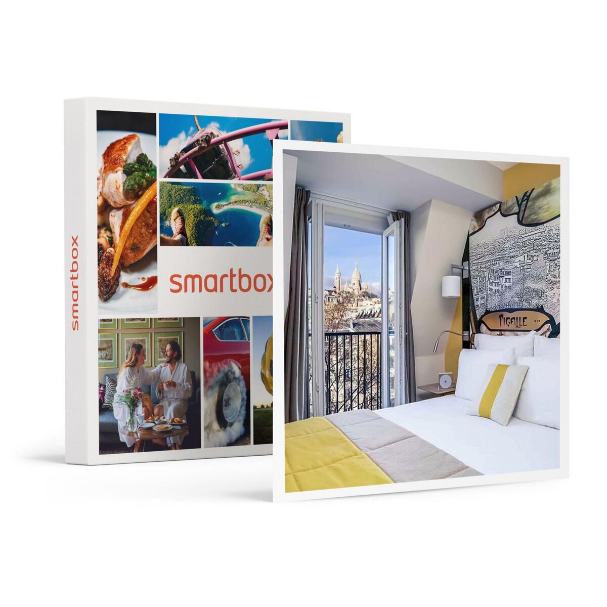 Smartbox Séjour de 2 jours en hôtel 4* avec champagne et vue sur le Sacré-Cœur de Montmartre à Paris - Coffret Cadeau Séjour