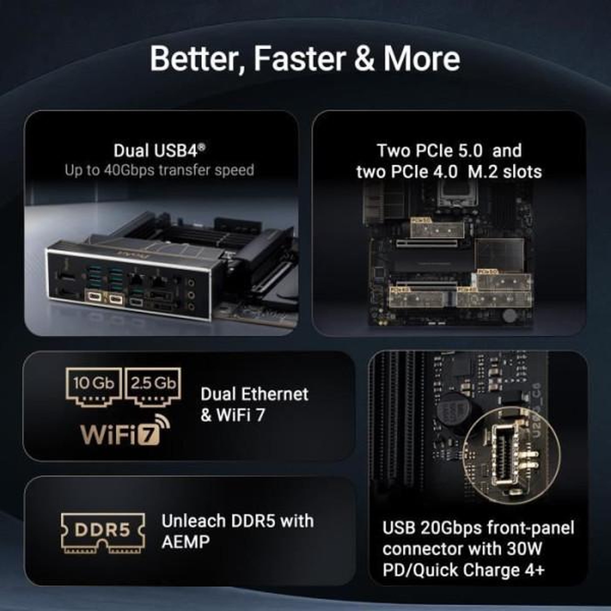 Voir la diapositive 3 : ASUS Carte mere - ASUS - PROART X870E-CREATOR WIFI