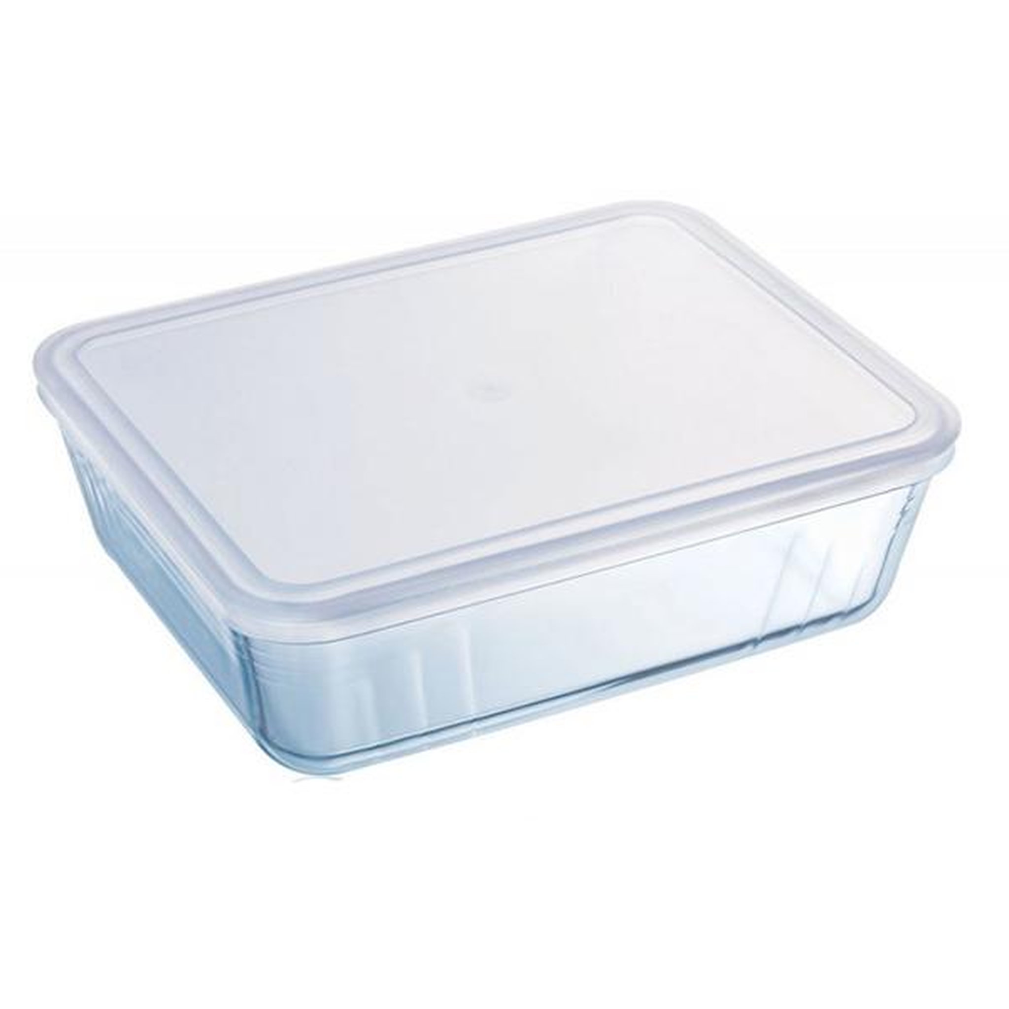 PYREX Plat rectangulaire 1.5l verre + couvercle plastique - 242p000/5046