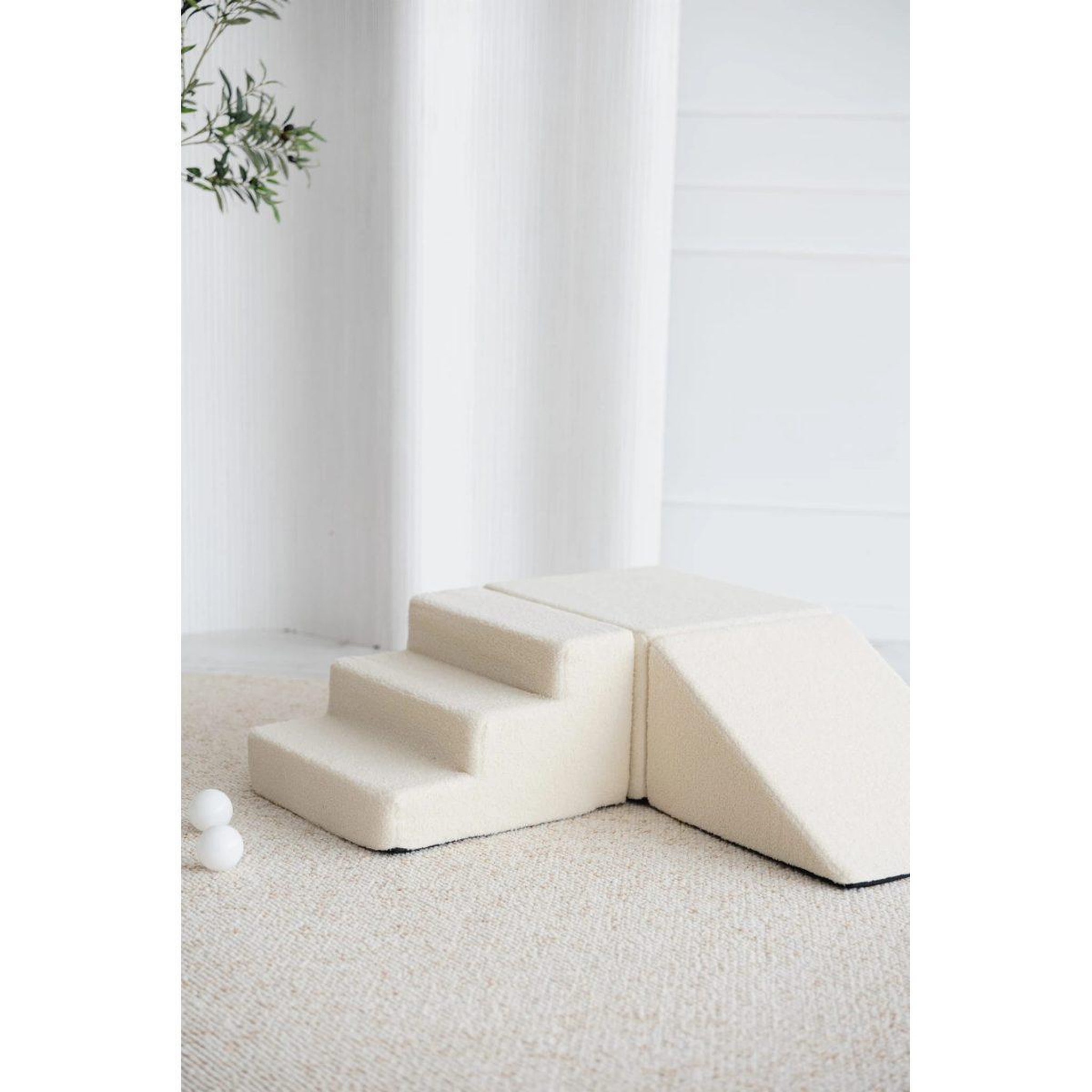 Voir la diapositive 2 : MONIO FOR KIDS Parcours de motricité 3 modules en mousse — Crème