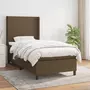 VIDAXL Sommier a lattes de lit avec matelas Marron fonce 80x200 cm