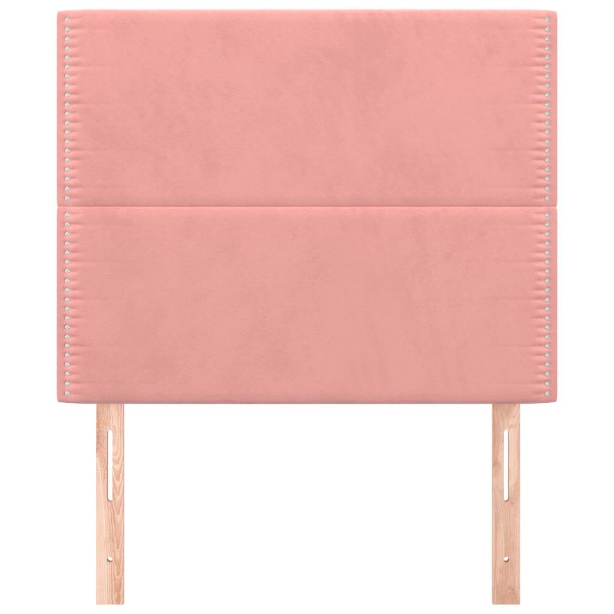 Voir la diapositive 3 : VIDAXL Tetes de lit 2 pcs Rose 100x5x78/88 cm Velours