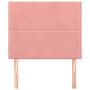 Voir la diapositive 3 : VIDAXL Tetes de lit 2 pcs Rose 100x5x78/88 cm Velours