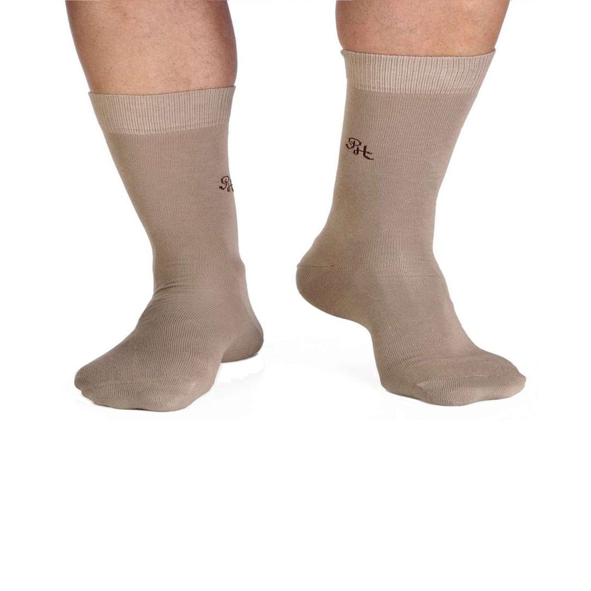 PIRIN HILL Chaussettes 98% coton beiges. Coloris disponibles : Beige