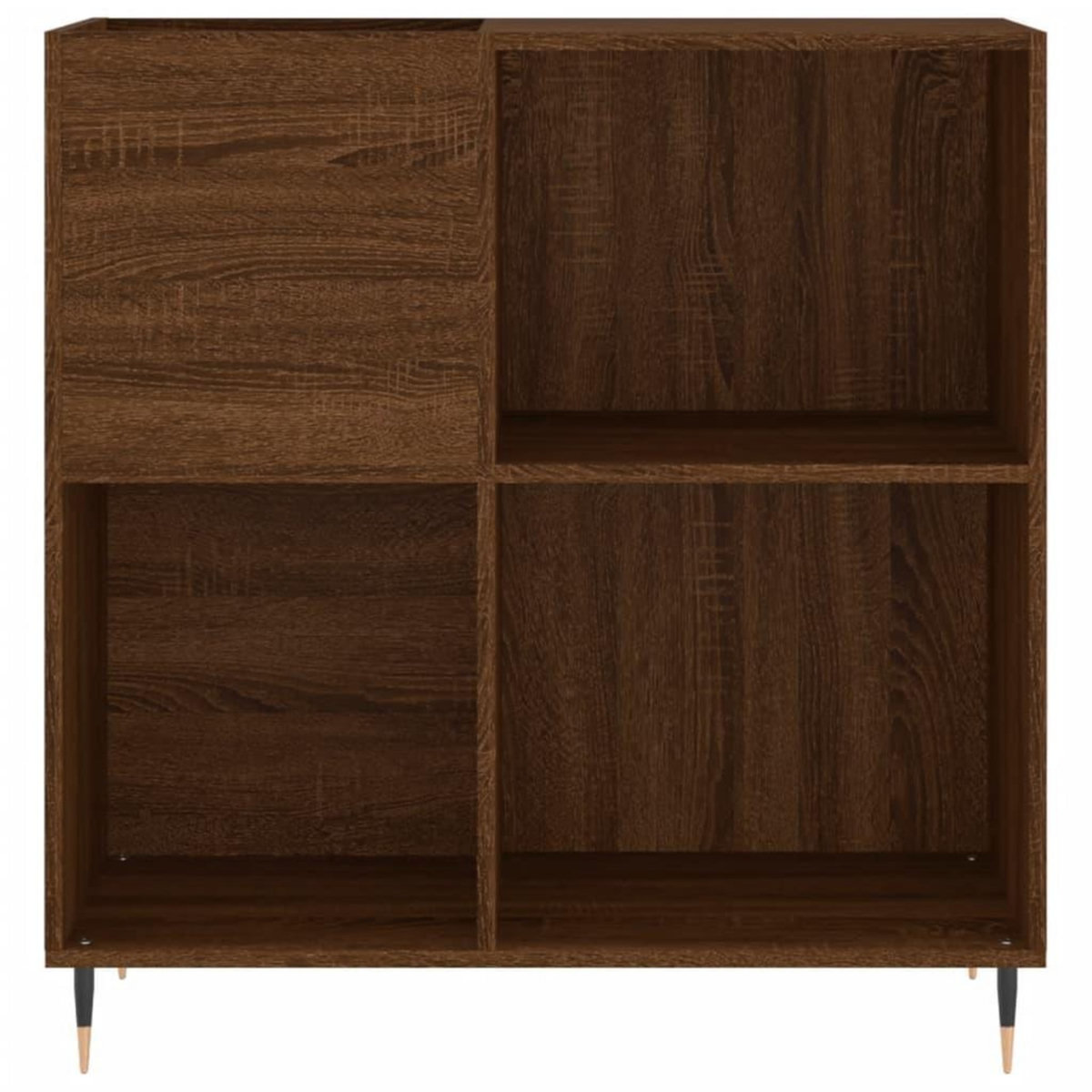VIDAXL Armoire a disques chene marron 84,5x38x89 cm bois d'ingenierie