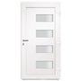 Voir la diapositive 4 : VIDAXL Porte d'entree Aluminium et PVC Blanc 110x210 cm