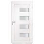 Voir la diapositive 4 : VIDAXL Porte d'entree Aluminium et PVC Blanc 110x210 cm