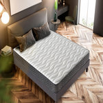 DAGOSTINO HOME Matelas 80x190 Mousse HR Très Ferme | Spécial Sommier Électrique et Lit Gigogne | Double Face (Été-Hiver) | H15cm. Coloris disponibles : Blanc