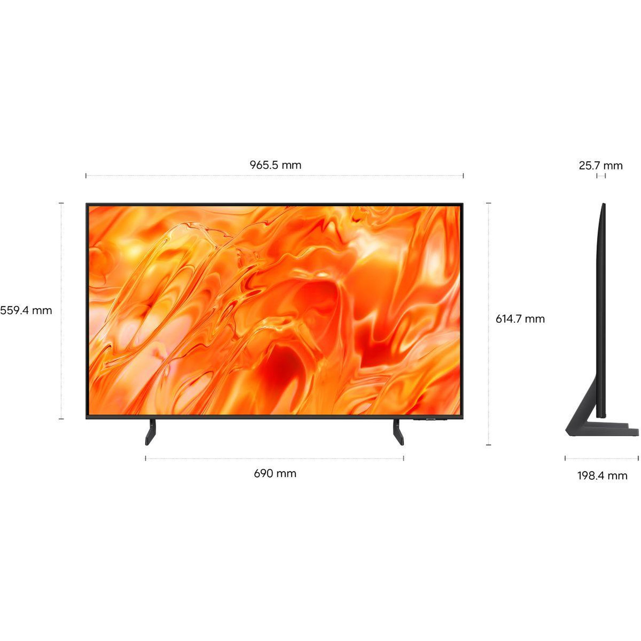 Voir la diapositive 2 : Samsung Tv mini led tq43qn74h (2026) 43  (108 cm) 4k - smart tv, neoqled (contrastes intenses)