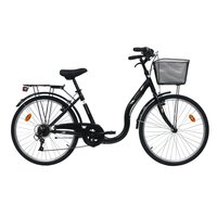 Vélo de ville homme 28'' Urban-Bike UBN77 noir cadre aluminium TC