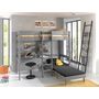 Voir la diapositive 1 : Lit mezzanine+ banquette transformable WOODY