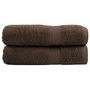 Voir la diapositive 1 : VIDAXL Serviettes de bain de qualité supérieure SOLUND 2 pcs marron