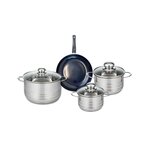 ELO Ensemble de 1 Poêle de cuisson 20 cm et 3 faitouts 14, 16 et 20 cm Elo Prima Brillant