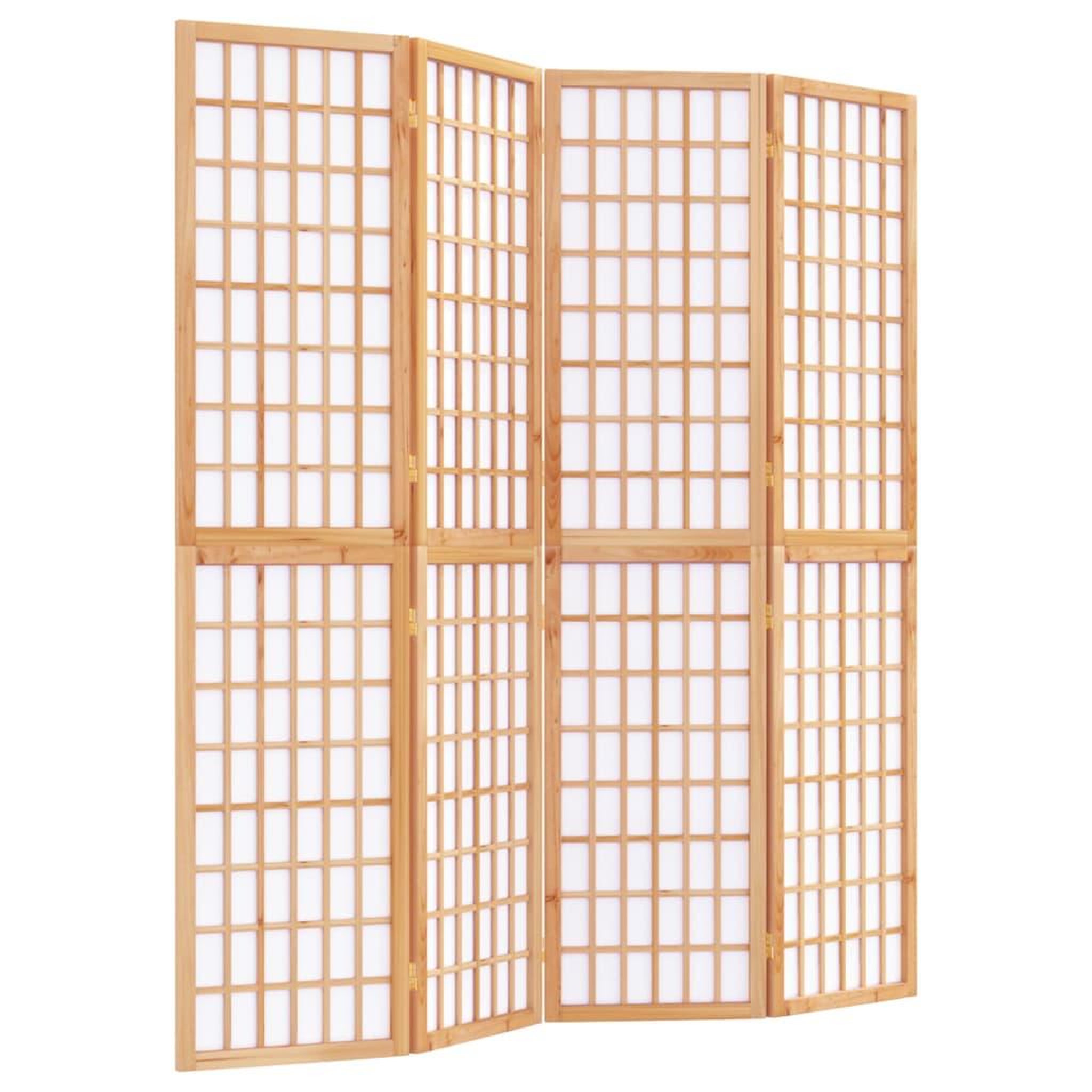 Voir la diapositive 2 : VIDAXL Cloison de separation pliable 4 panneaux 160x170 cm