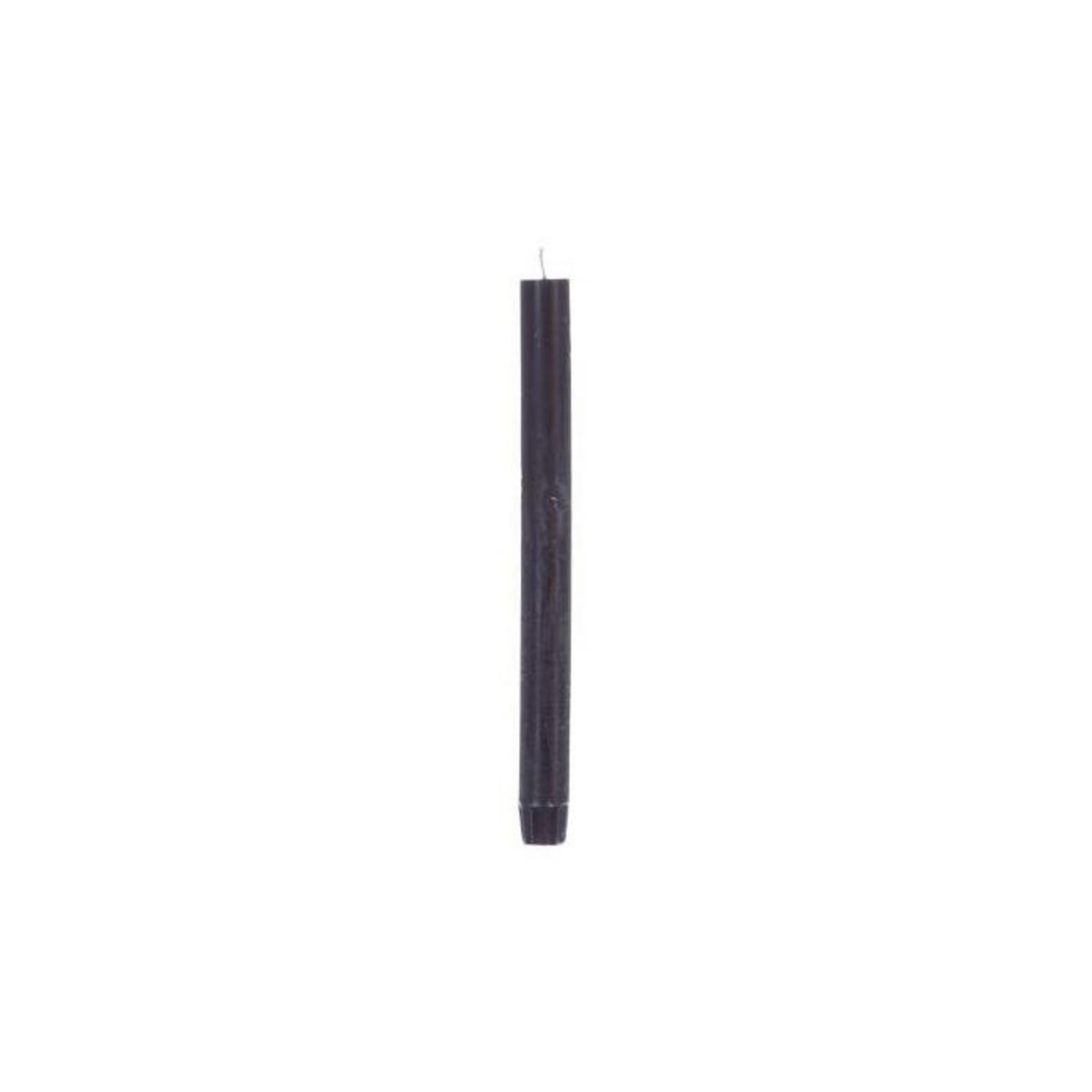 COMPTOIR DE LA BOUGIE Lot de 4 Bougies Bâton  Rustic  24cm Noir