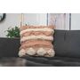 Voir la diapositive 2 : Paris Prix Coussin Tissé à la Main  Bohist  45x45cm Rose & Crème