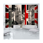 Paris Prix Papier Peint  Symbols of London. Coloris disponibles : Multicolore