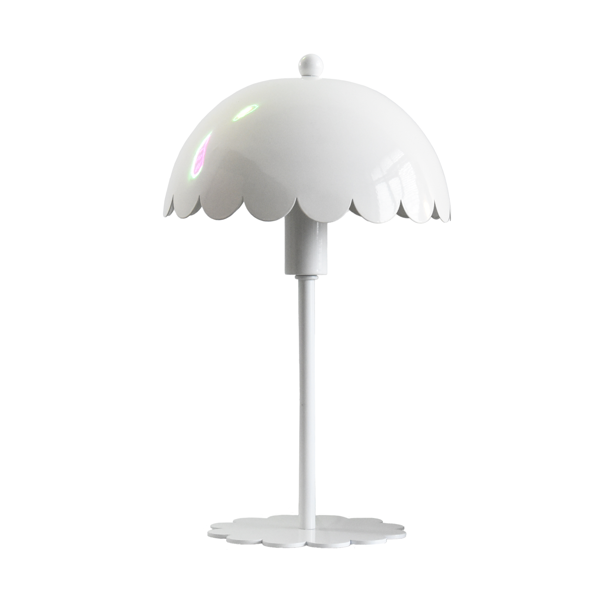 MAISON PAVANE Lampe à poser en métal blanc-margot
