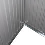 Voir la diapositive 3 : Habitat et Jardin Abri de jardin métal toit plat  Texas  - 6,29 m² - Gris