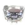 Voir la diapositive 1 : Jardiline Housse de protection Cover Air pour table ronde + 6 chaises - Ø 160 x 70 cm - Jardiline