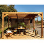 Voir la diapositive 4 : Hisense Pergola 20.93m² bois traité - tho3562vt