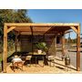Voir la diapositive 4 : Hisense Pergola 20.93m² bois traité - tho3562vt