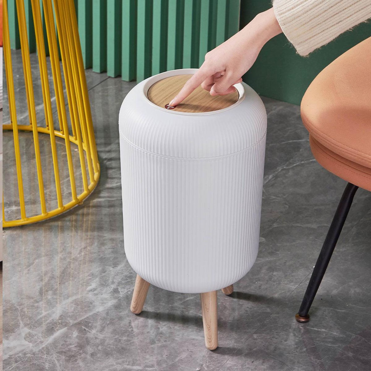 Kitchen move Poubelle de salle de bain push 9l - bat-tg3950