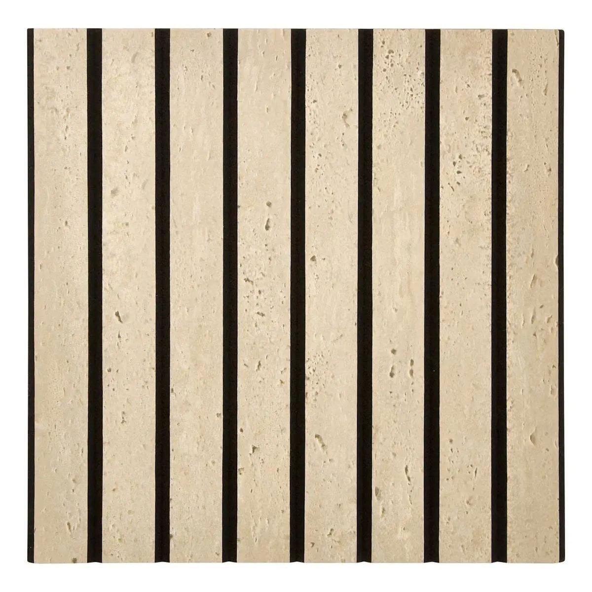 ATMOSPHERA Lot de 2 Panneaux Acoustiques Adhésifs Effet Travertin  Ribo  30x30cm Marron