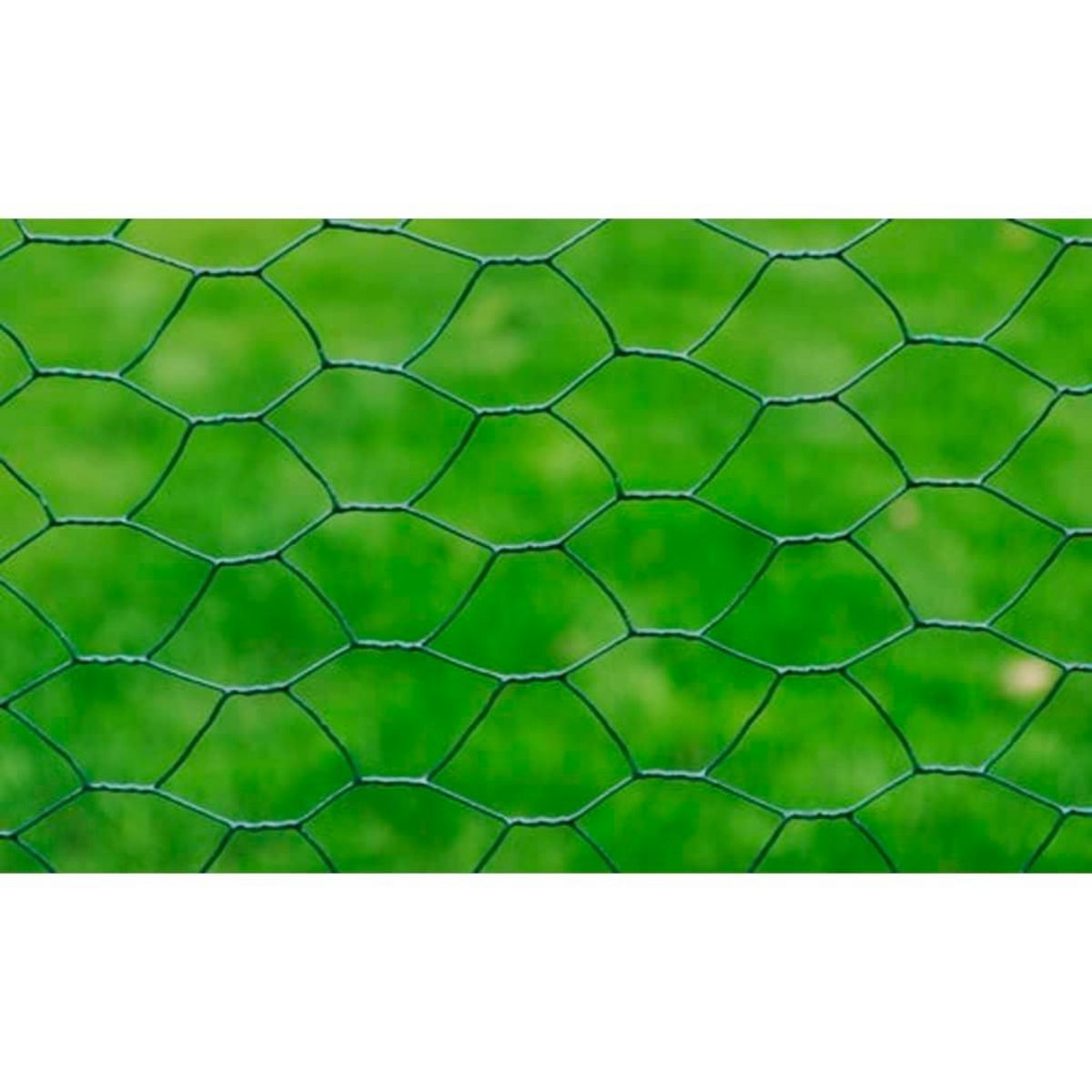 VIDAXL Grillage a poule avec revetement en PVC 25x0,5 m vert