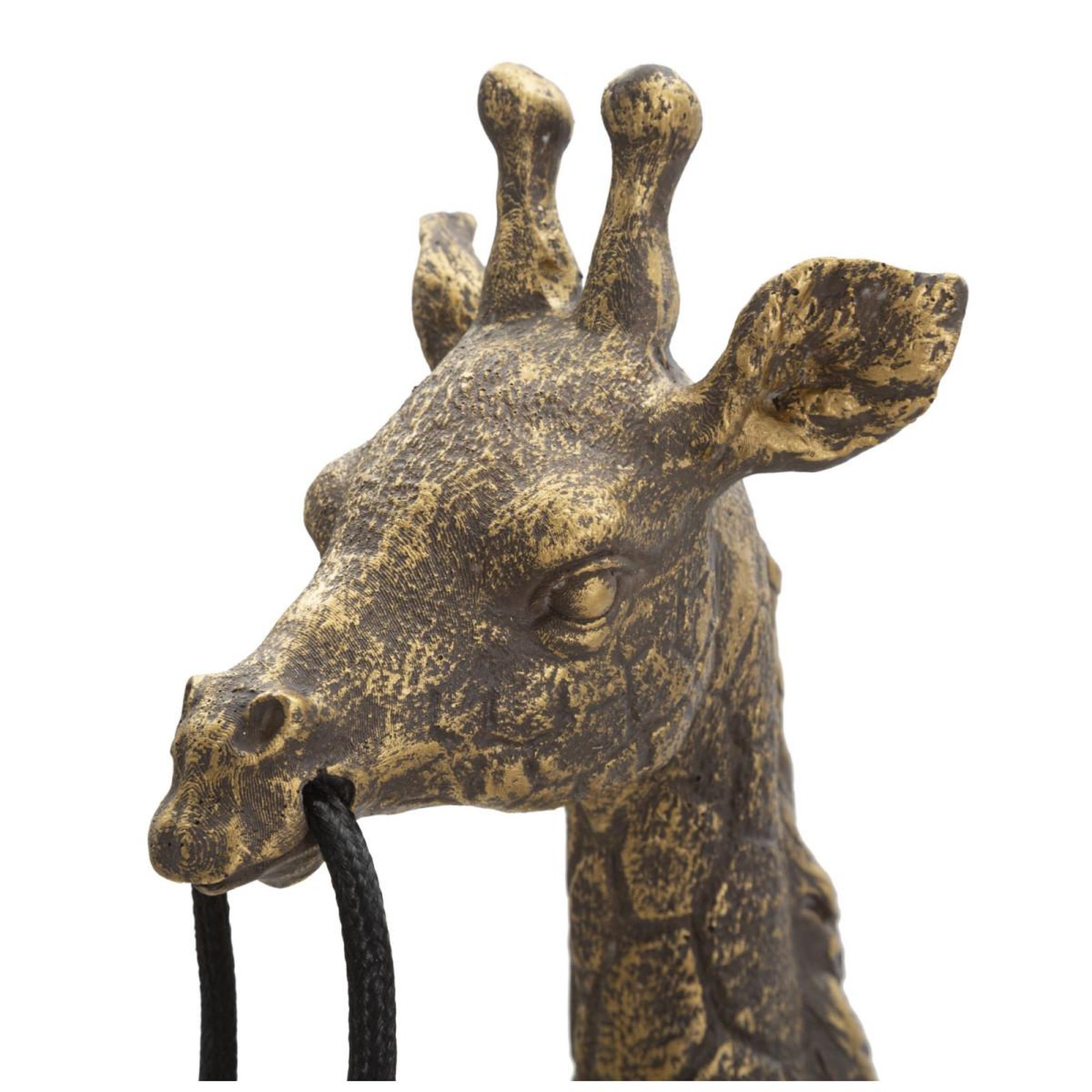 Voir la diapositive 4 : Paris Prix Lampe à poser en résine  girafe  60cm or foncé