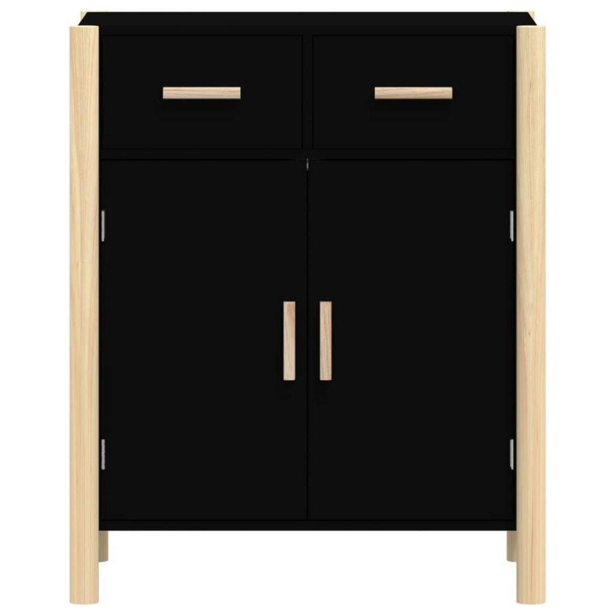 VIDAXL Buffet Noir 62x38x75 cm Bois d'ingenierie