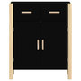 Voir la diapositive 5 : VIDAXL Buffet Noir 62x38x75 cm Bois d'ingenierie