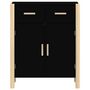 Voir la diapositive 5 : VIDAXL Buffet Noir 62x38x75 cm Bois d'ingenierie
