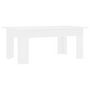 Voir la diapositive 2 : VIDAXL Table basse Blanc 100x60x42 cm Bois d ingénierie