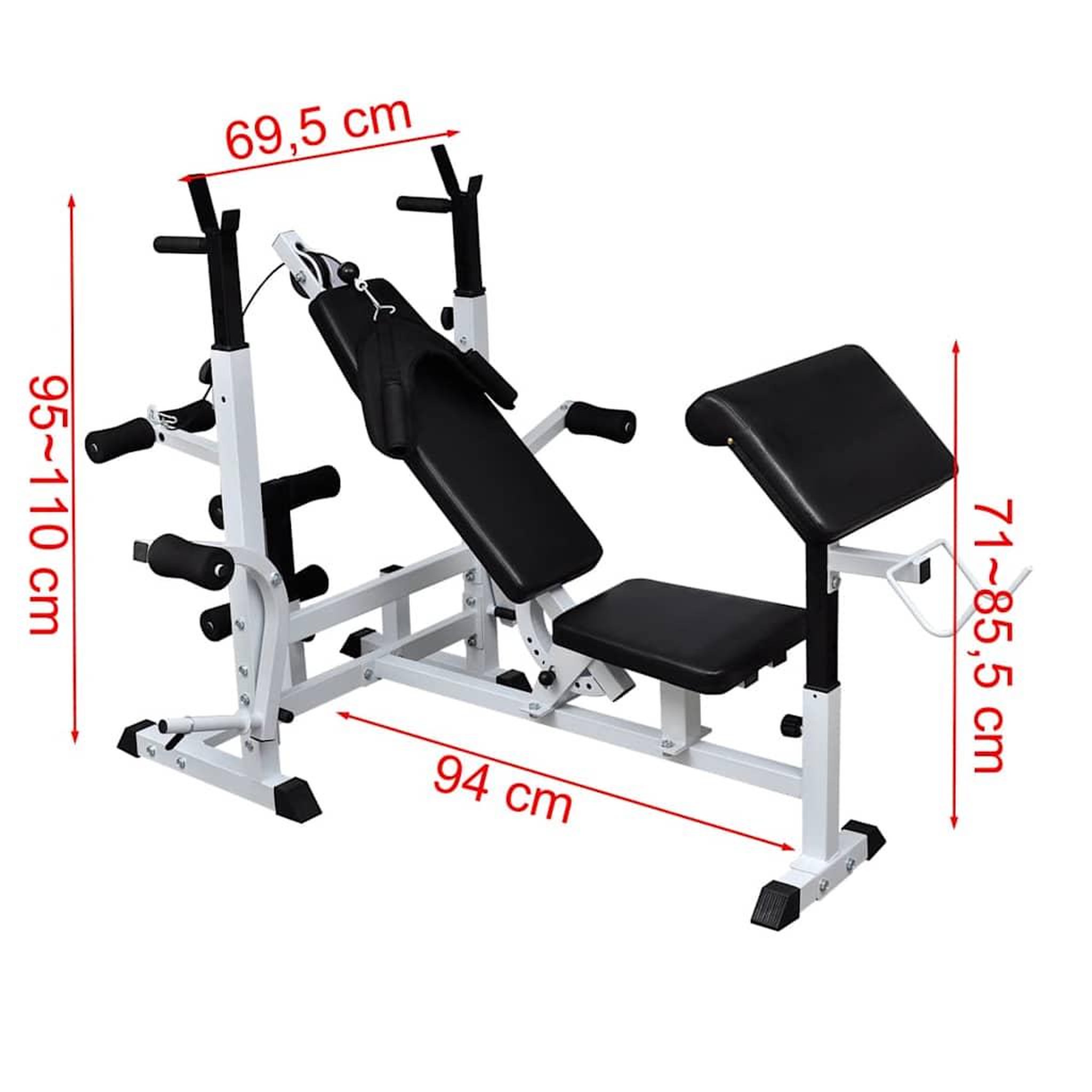 Voir la diapositive 6 : VIDAXL Banc de musculation
